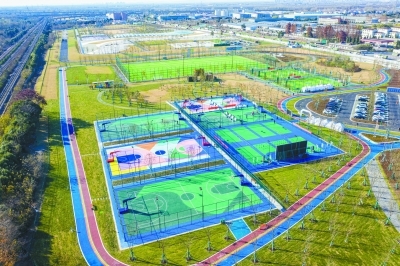 南京北站片區一條&ldquo;綠色長廊&rdquo;在鋪展